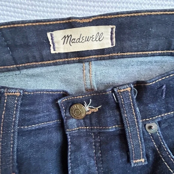Madewell Roadtripper High Rise Skinny Jeans Dark Wash Denim Size 28 - Picture 2 of 6